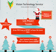 Vision Technology Service offers FREE Live Project Class on ASP.NET
