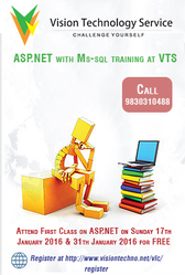 Attend First Class on ASP.NET for FREE at VTS