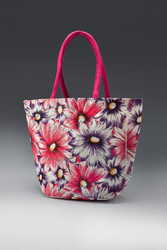 Finest Quality Jute Beach Bags Sunflower Print manufacturer,  exporter