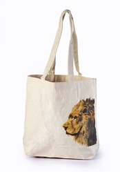 Canvas Tote Bag Lion Printed Manufacturer from Kolkata