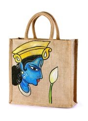Jute hand painted bags manufacturer from Kolkata
