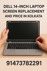 Dell 14-inch Laptop Screen Replacement and Price in Kolkata