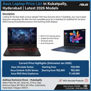  Asus Laptop Price List in Kukatpally,  Hyderabad | Latest 2026 Mode111